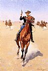 Frederic Remington Wall Art - The Trooper